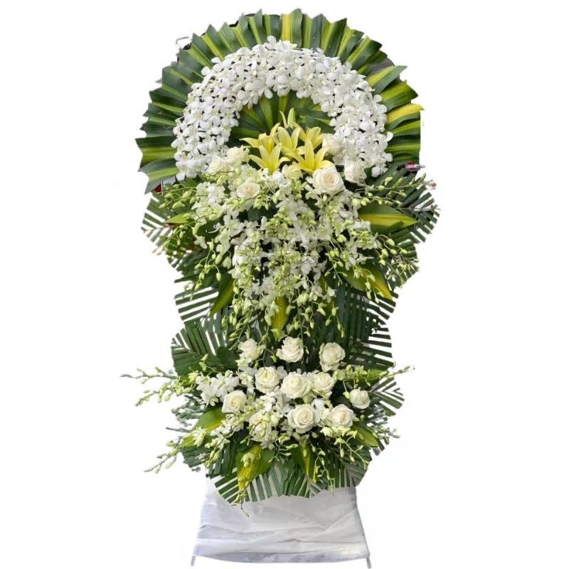 Kệ hoa tang lễ 2 tầng - mẫu 2