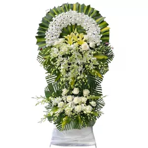 Kệ hoa tang lễ 2 tầng - mẫu 2