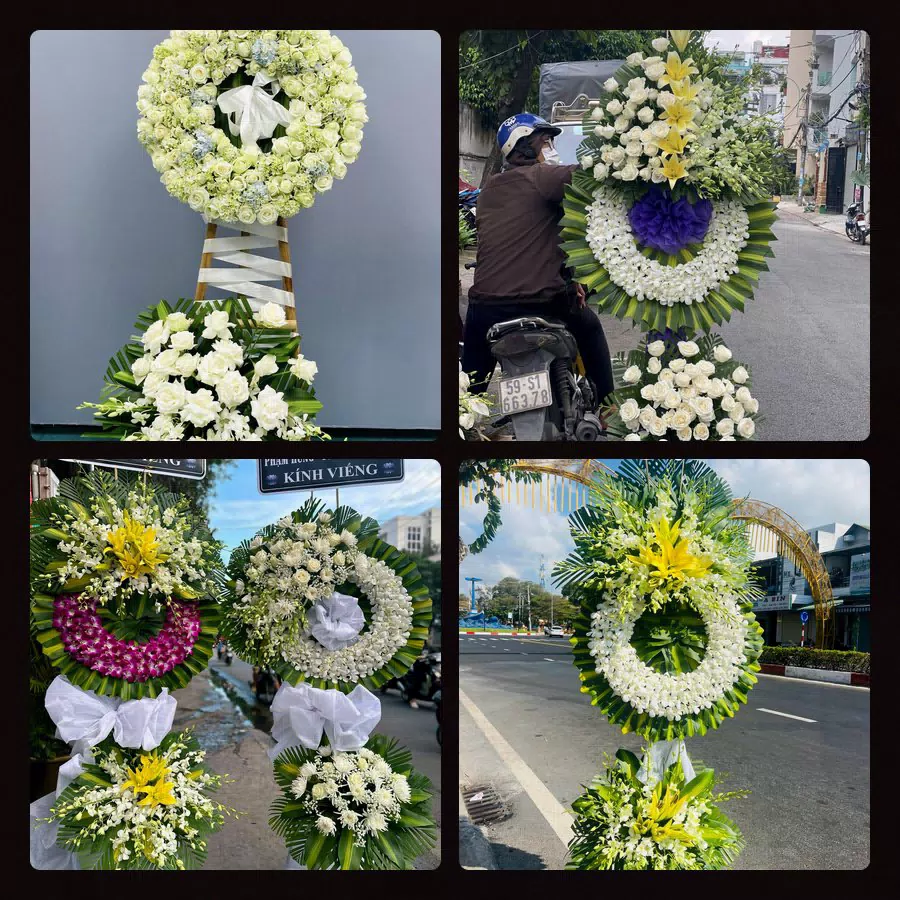 Kệ hoa tang lễ giao tại Phường Bình Hưng Hòa, TP.HCM - Đặt Hoa Viếng