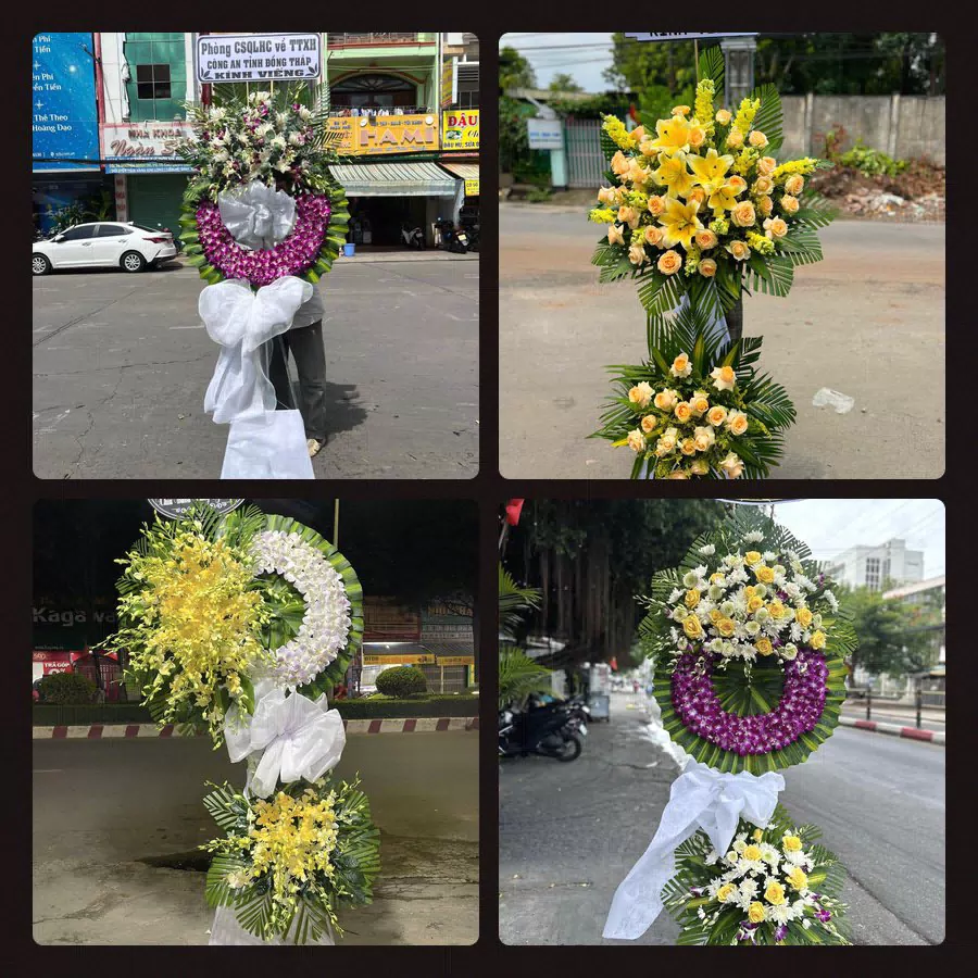 Kệ hoa tang lễ giao tại Phường Thới Sơn, Đồng Tháp - Đặt Hoa Viếng