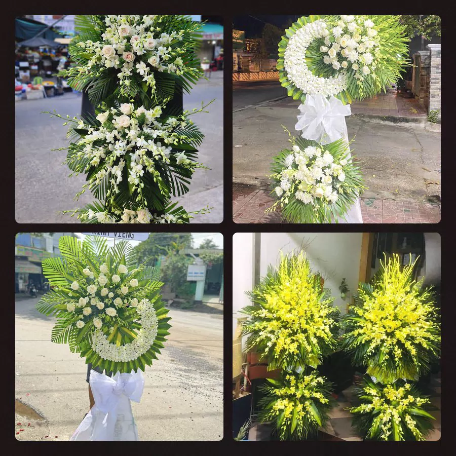 Lẵng hoa tang lễ giao tại Xã Liên Hương, Lâm Đồng - Đặt Hoa Viếng