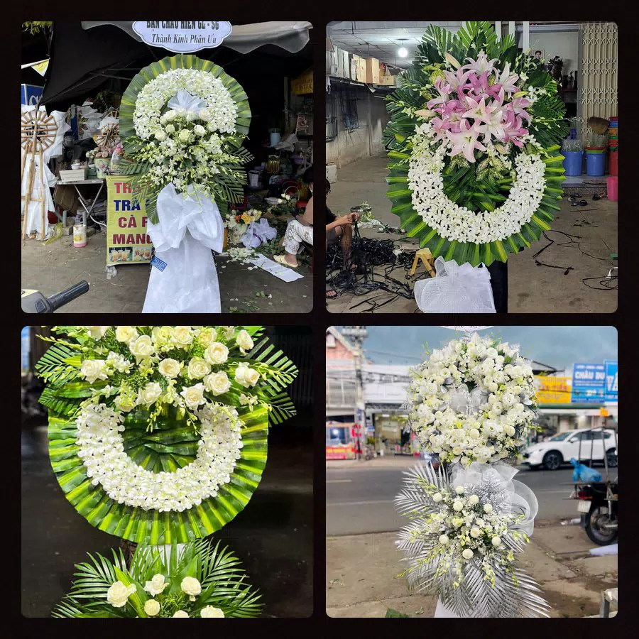 Kệ hoa tang lễ giao tại Ngô Mây, Huyện Phù Cát - Đặt Hoa Viếng