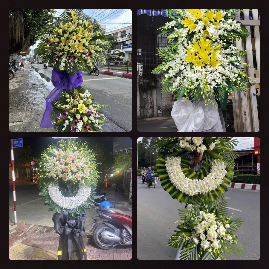 Kệ hoa tang lễ giao tại Núi Đèo, Huyện Thuỷ Nguyên - Đặt Hoa Viếng