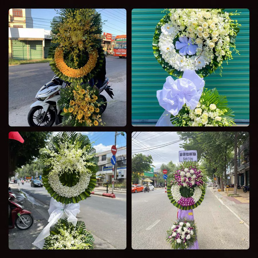 Vòng hoa tang lễ giao tại Thành phố Sông Công, Thái Nguyên - Đặt Hoa Viếng