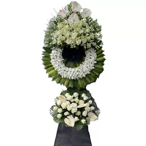 Kệ hoa viếng tang lễ 2 tầng đẹp