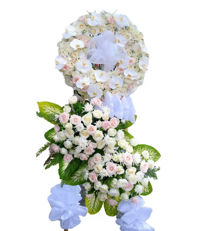 Kệ Hoa Viếng Tang Lễ Đẹp Sang Trọng