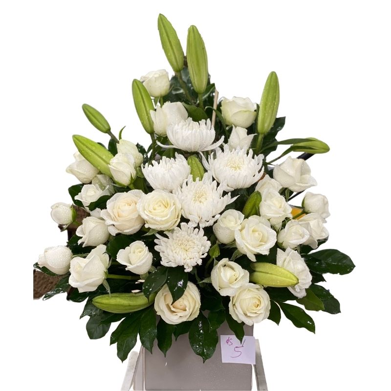 Hộp hoa viếng tang lễ (003)