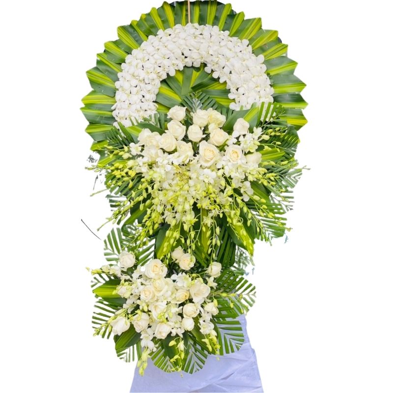 Hoa tang lễ Hồng trắng (067)